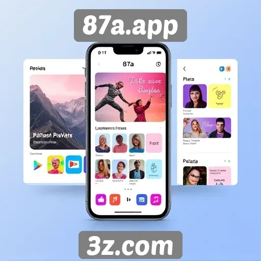 Explorando a interface do site 87a.app