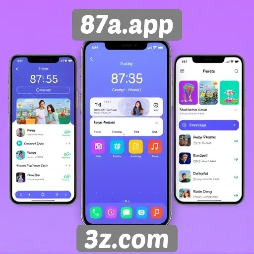 Navegabilidade e design do 87a.app